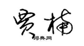 朱錫榮賈楠草書個性簽名怎么寫