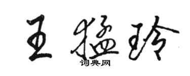 駱恆光王猛玲行書個性簽名怎么寫