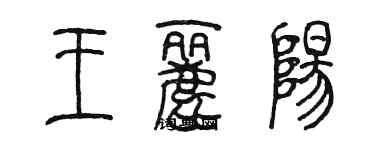 陳墨王麗陽篆書個性簽名怎么寫