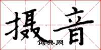 周炳元攝音楷書怎么寫