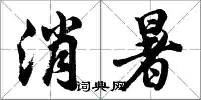 胡問遂消暑行書怎么寫