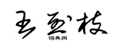 朱錫榮王烈枝草書個性簽名怎么寫
