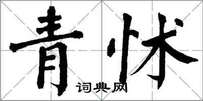 翁闓運青怵楷書怎么寫