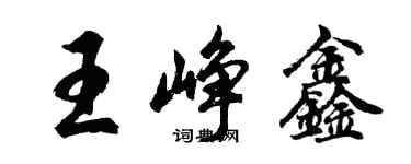 胡問遂王崢鑫行書個性簽名怎么寫