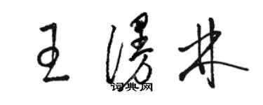 駱恆光王漫林草書個性簽名怎么寫