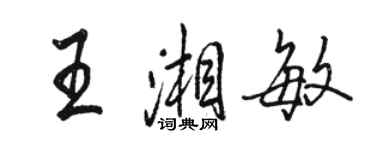 駱恆光王湘敏行書個性簽名怎么寫