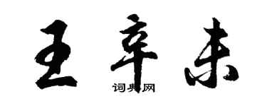 胡問遂王辛未行書個性簽名怎么寫