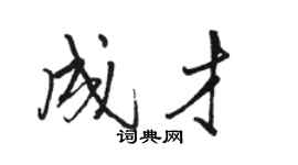 駱恆光成才行書個性簽名怎么寫