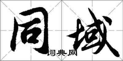 胡問遂同域行書怎么寫