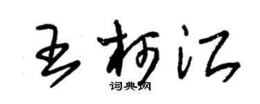 朱錫榮王柯江草書個性簽名怎么寫