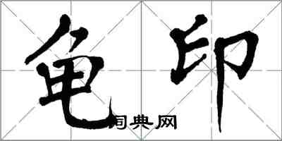 翁闓運龜印楷書怎么寫