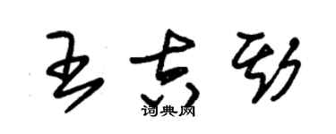 朱錫榮王吉斯草書個性簽名怎么寫