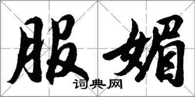 胡問遂服媚行書怎么寫