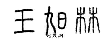 曾慶福王旭林篆書個性簽名怎么寫
