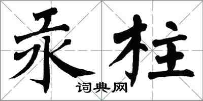 翁闓運汞柱楷書怎么寫