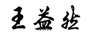 胡問遂王益然行書個性簽名怎么寫