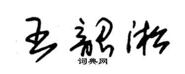 朱錫榮王韶淞草書個性簽名怎么寫