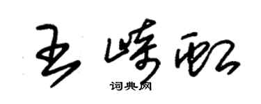 朱錫榮王崎虹草書個性簽名怎么寫