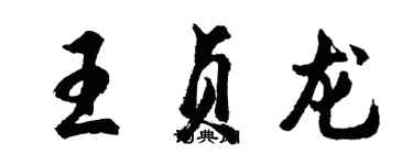 胡問遂王貞龍行書個性簽名怎么寫