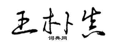 曾慶福王朴真草書個性簽名怎么寫