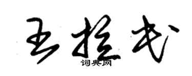 朱錫榮王拉民草書個性簽名怎么寫