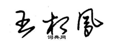 朱錫榮王相鳳草書個性簽名怎么寫