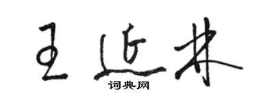 駱恆光王延林草書個性簽名怎么寫