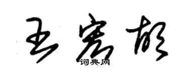 朱錫榮王宏胡草書個性簽名怎么寫