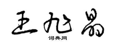 曾慶福王旭晶草書個性簽名怎么寫