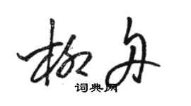 駱恆光柳舟草書個性簽名怎么寫