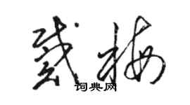 駱恆光戴梅草書個性簽名怎么寫