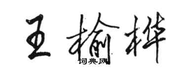 駱恆光王榆樺行書個性簽名怎么寫