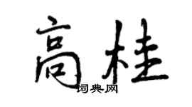 曾慶福高桂行書個性簽名怎么寫