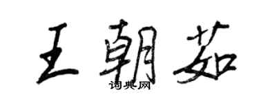 王正良王朝茹行書個性簽名怎么寫