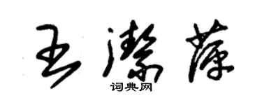 朱錫榮王潔萍草書個性簽名怎么寫