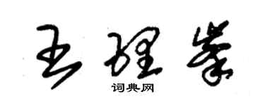 朱錫榮王理峰草書個性簽名怎么寫