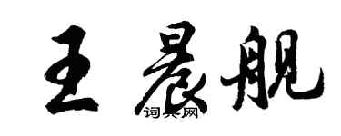 胡問遂王晨艦行書個性簽名怎么寫