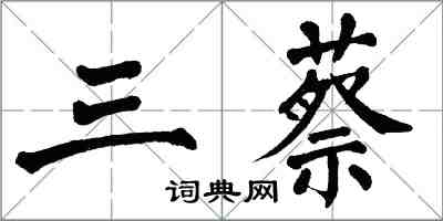 翁闓運三蔡楷書怎么寫