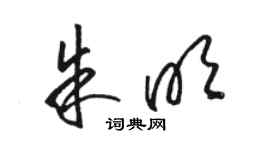 駱恆光朱明草書個性簽名怎么寫