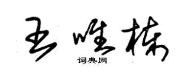 朱錫榮王唯棟草書個性簽名怎么寫