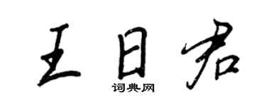 王正良王日君行書個性簽名怎么寫