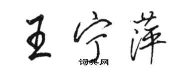 駱恆光王寧萍行書個性簽名怎么寫