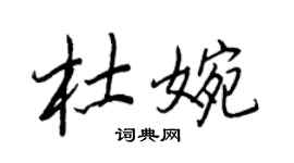 王正良杜婉行書個性簽名怎么寫