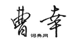 駱恆光曹幸行書個性簽名怎么寫