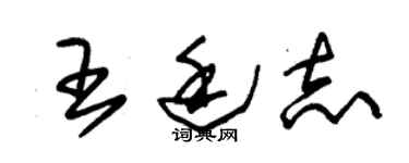朱錫榮王廷志草書個性簽名怎么寫