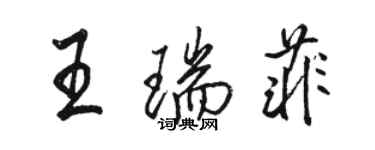 駱恆光王瑞菲行書個性簽名怎么寫