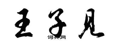 胡問遂王子見行書個性簽名怎么寫