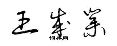 曾慶福王成業草書個性簽名怎么寫