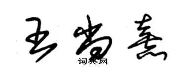 朱錫榮王尚熹草書個性簽名怎么寫