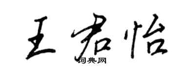 王正良王君怡行書個性簽名怎么寫